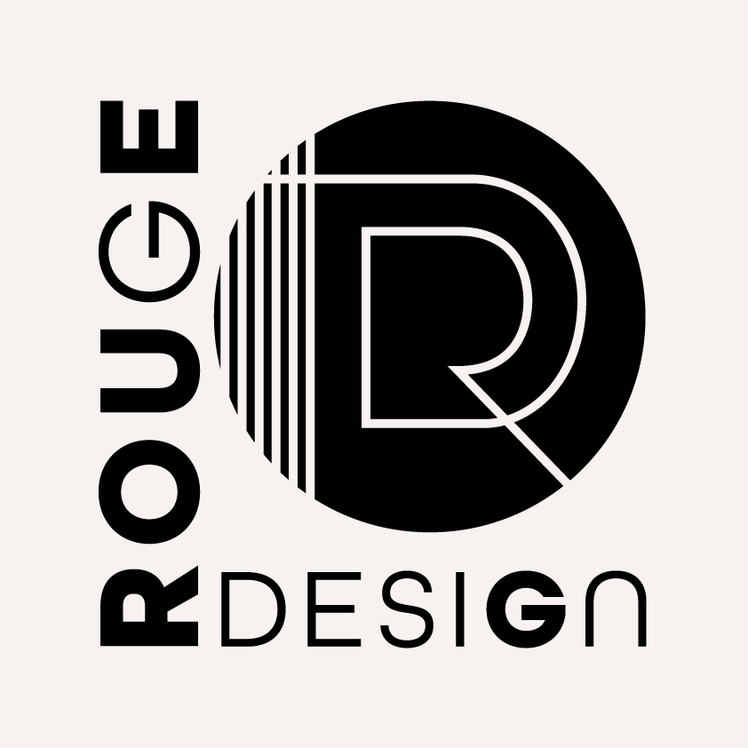 Logo de Rouge Design en noir