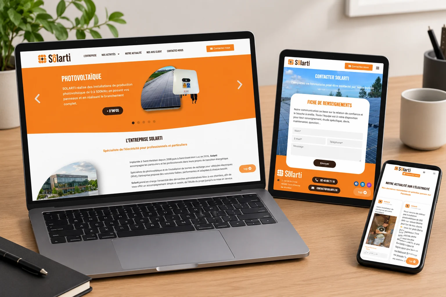 Création site web onepage